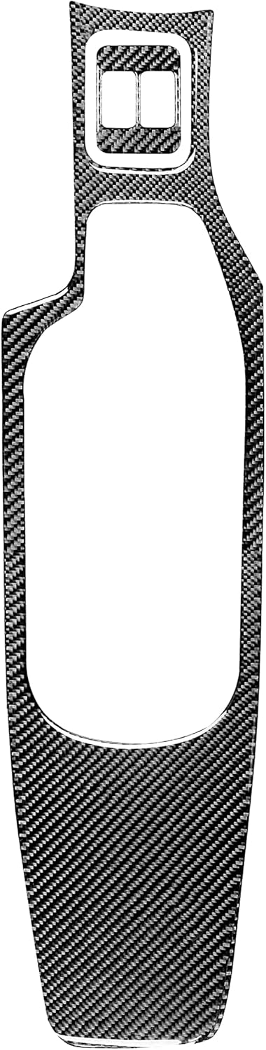 Carbon Fiber/Piano Black Interior Decor Cover Sticker Sporty Cockpit Refurbishment Trim Compatible with Subaru BRZ/Toyota 86 2017-2019 (Black Real Carbon Fiber, Armrest Panel Set B 2pc)