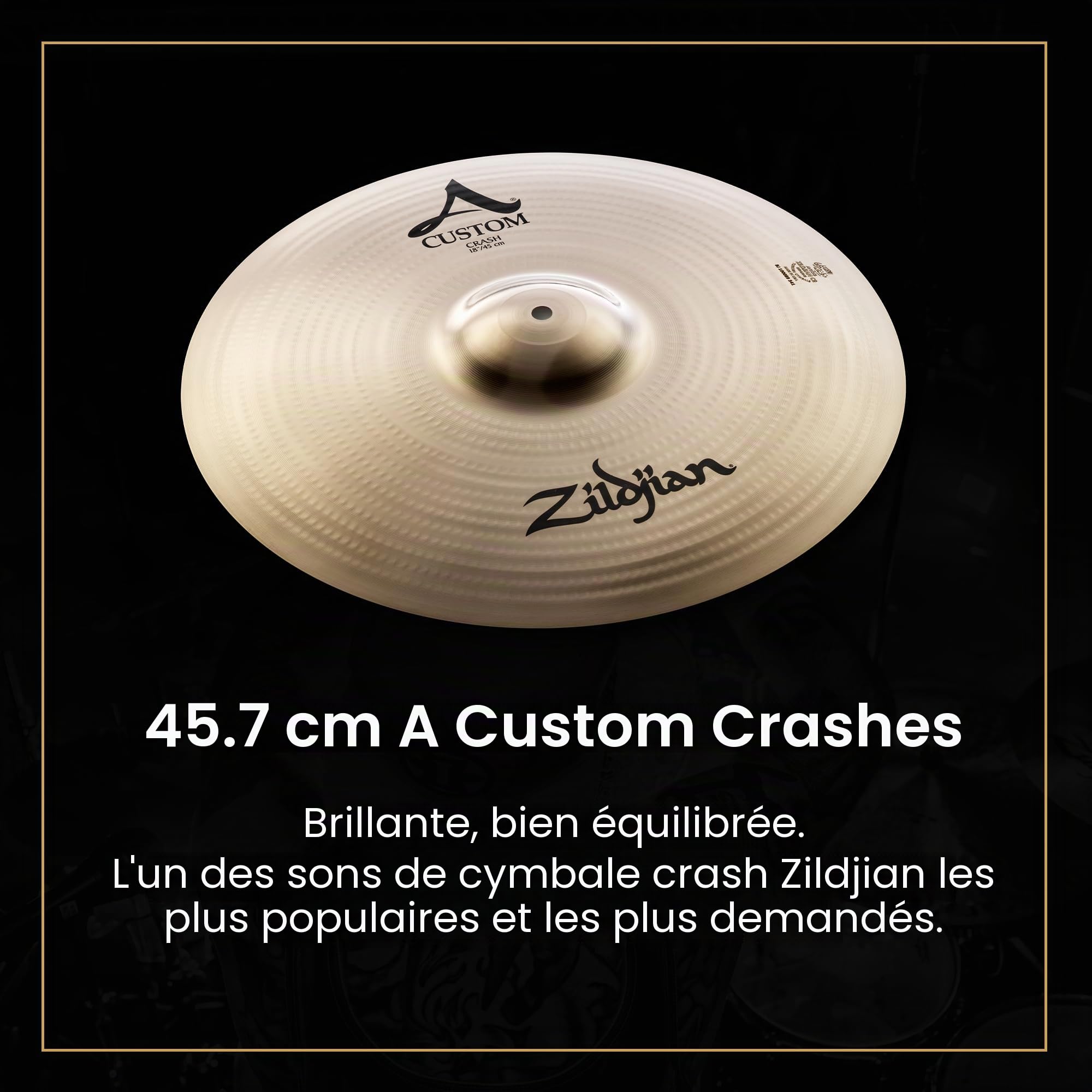 Zildjian A Custom Series Cymbal Box Set - 14" Hi-Hats, 16"/18" Crash, 20" Medium Ride