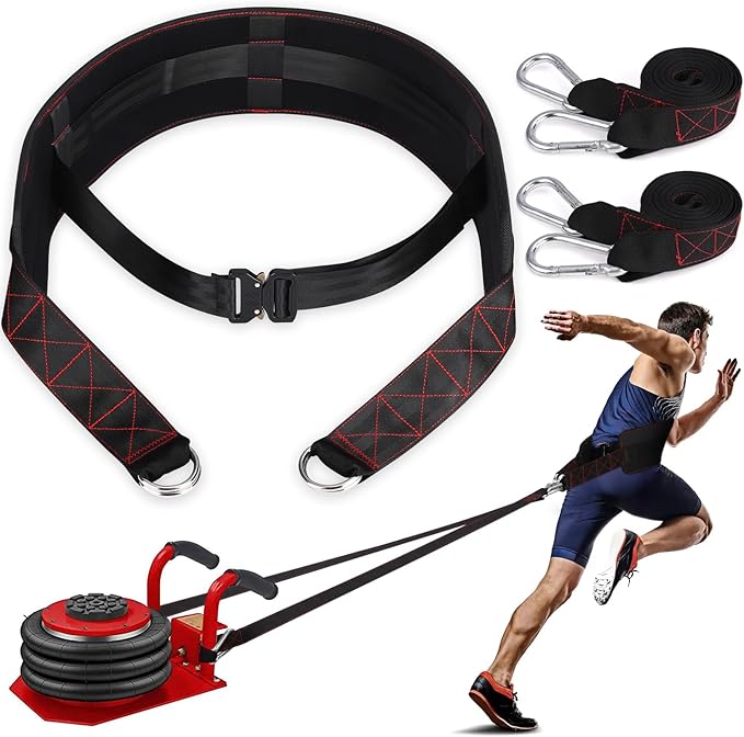 TOBWOLF Belt for Pulling, Sled Pull Belt Tire Drag Waist