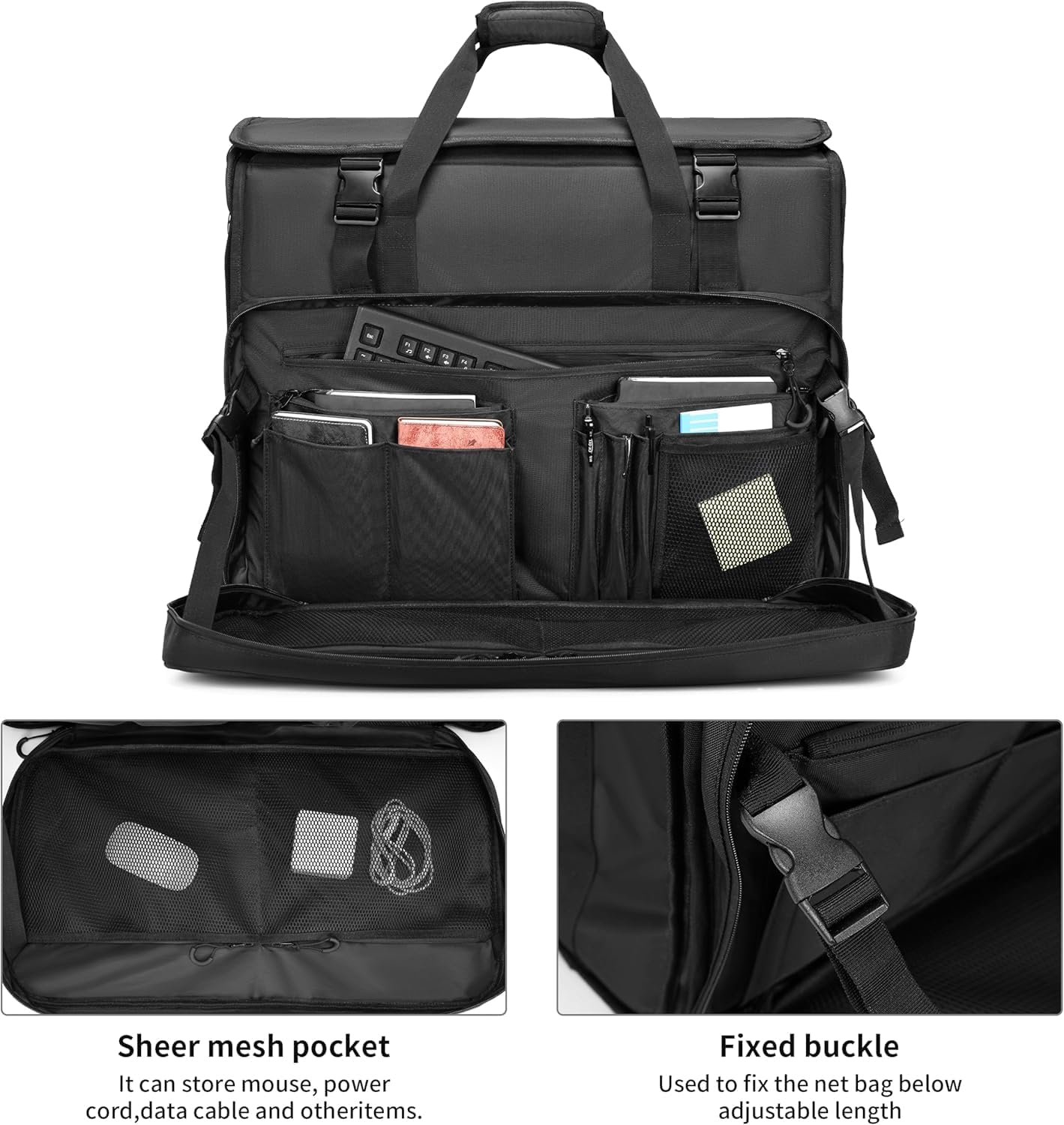 Travel Carrying Case for Apple 24" iMac Desktop Computer, Carry Tote Bag Compatible with iMac Monitors and Accessories - Image 5