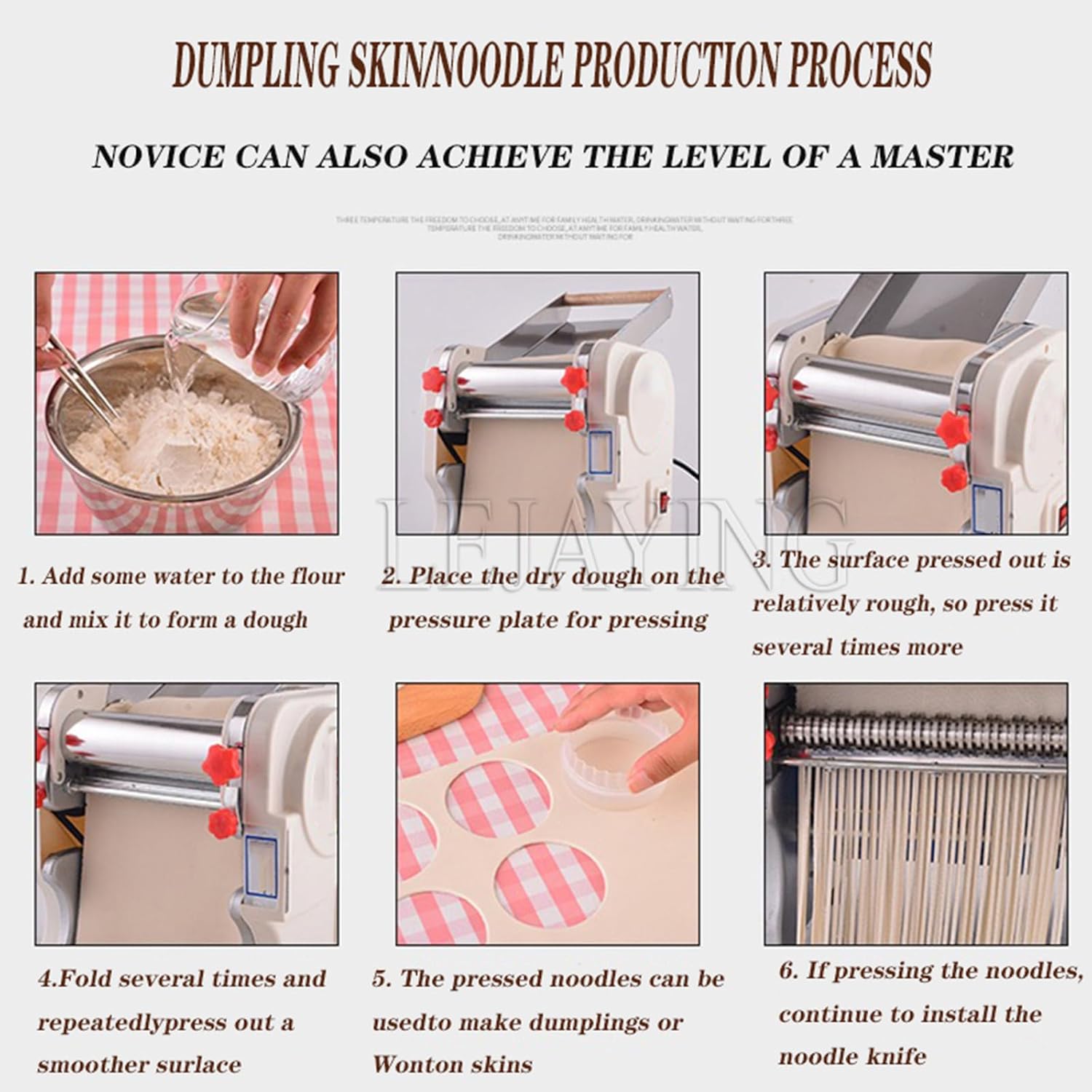 FKM-240 Electric Fresh Noodle Making Machine Automatic Produced Fresh Noodle Making Machine Cutter Pasta Noodles Maker