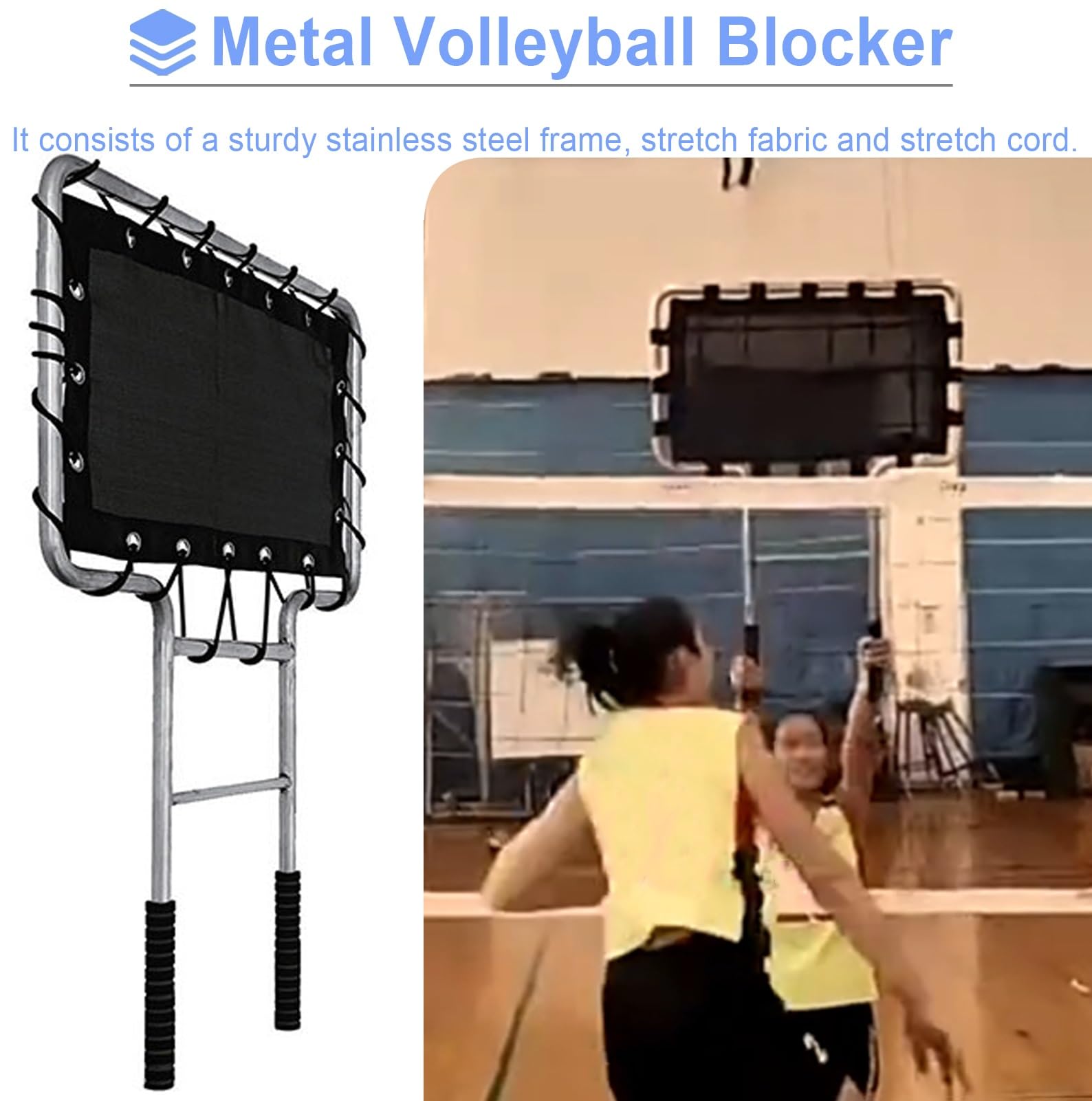 Équipement d'entraînement de blocage de volley-ball, aide à l'entraînement pour améliorer le placement des coups, équipement de forage durable