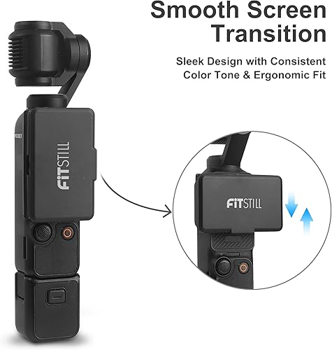 Miniatura 6 de FitStill Cubierta para parasol de pantalla compatible con DJI OSMO Pocket 3, plegable, portátil, LCD, antirreflejos, accesorio para visera solar