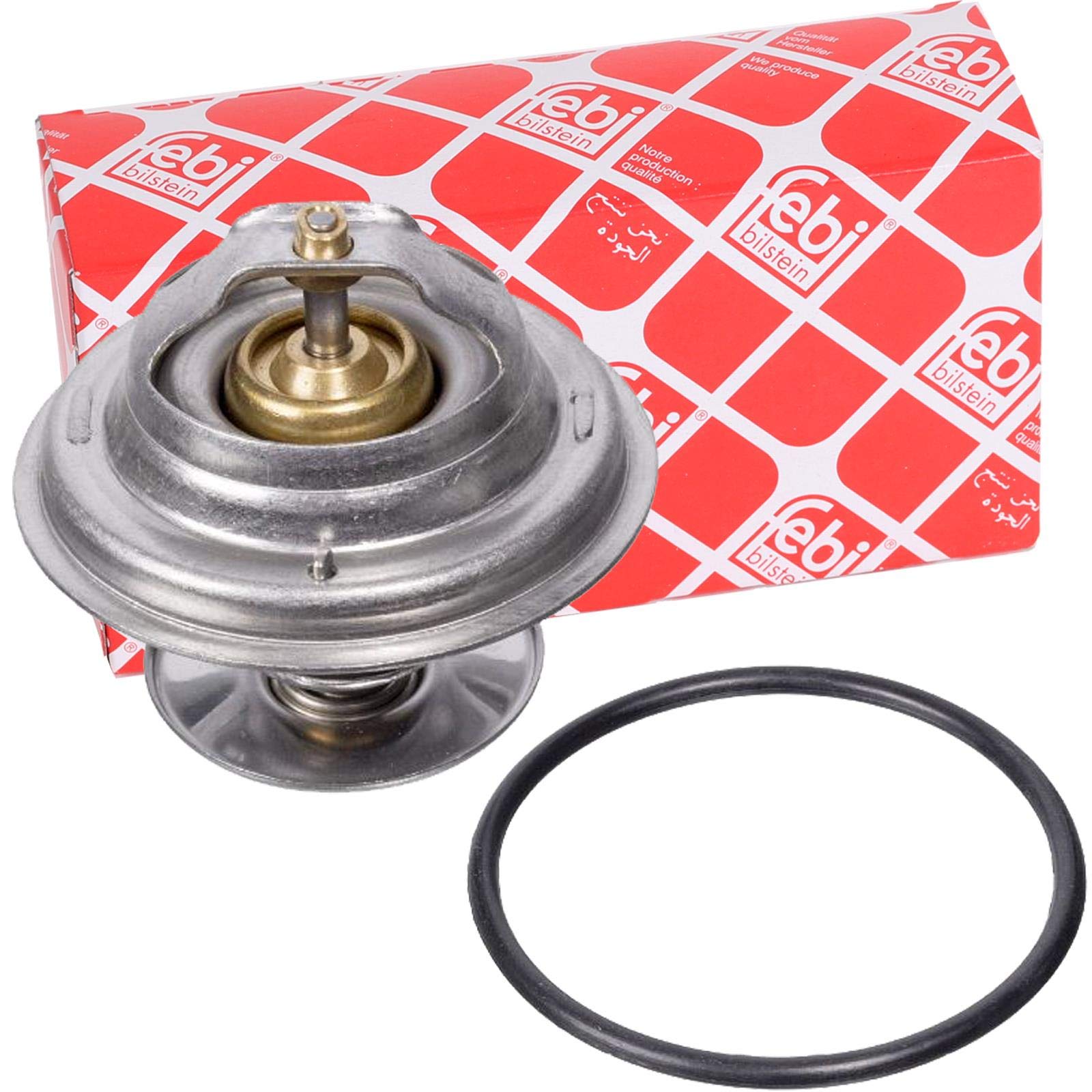 febi bilstein 09671 Thermostat with seal ring, pack of one