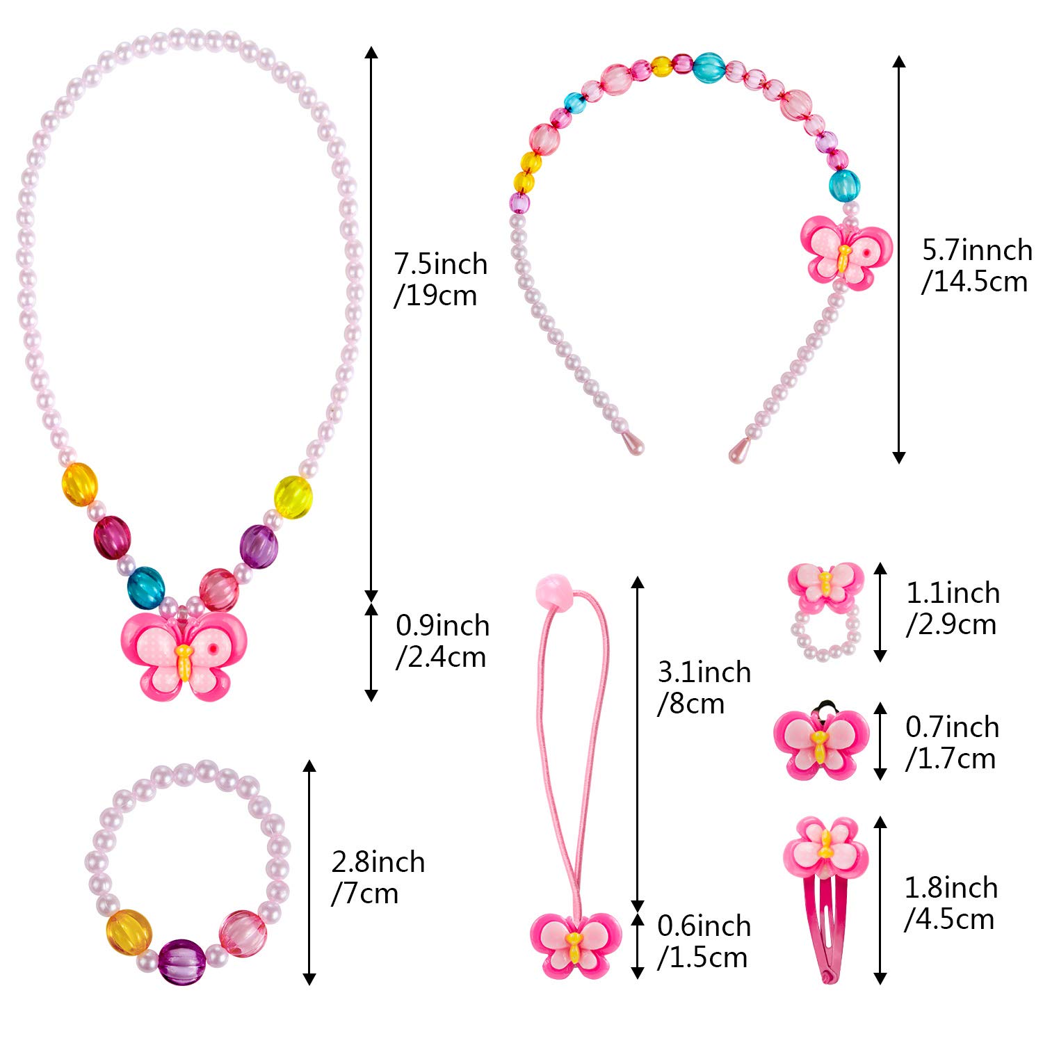 Comius Sharp Girls Princess Borse, Gioielleria per Bambini Bambine Simpatiche Borse, in Peluche con Collana Bracciale Anello e Orecchini Set, Borsetta da Principessa per Vestire fingere (Blue)