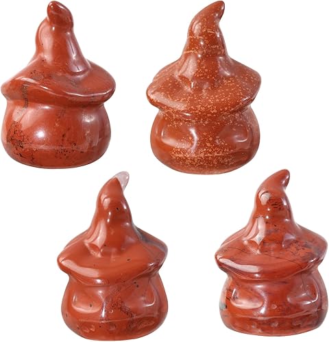 Miniatura 3 de Rockcloud Paquete de 2 estatuas de cabeza de fantasma de calabaza de bolsillo de Halloween, tallada a mano, decoración de fiesta de casa embrujada,