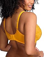 Vista 3 de HSIA - Brasieres reductores para mujer, diseño de cobertura completa con aros, talla extragrande, efecto realce para busto grande, con encaje floral