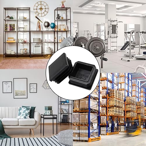 Miniatura 10 de Tapones redondos de tubería de diámetro 1 (0.984 in), tapas de extremo de poste de tubos de plástico, duraderas para silla, mesa, taburete, patas,