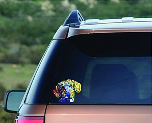 Miniatura 8 de Calcomanías de vinilo para auto con el texto "Enjoy It Dean Russo", Perro salchicha