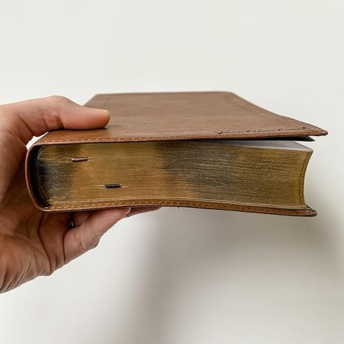 Miniatura 5 de JOY CREATIVE Biblia KJV personalizada, tamaño personal marrón, opción para personalizar con nombre grabado a mano con láser en la cubierta | Regalo