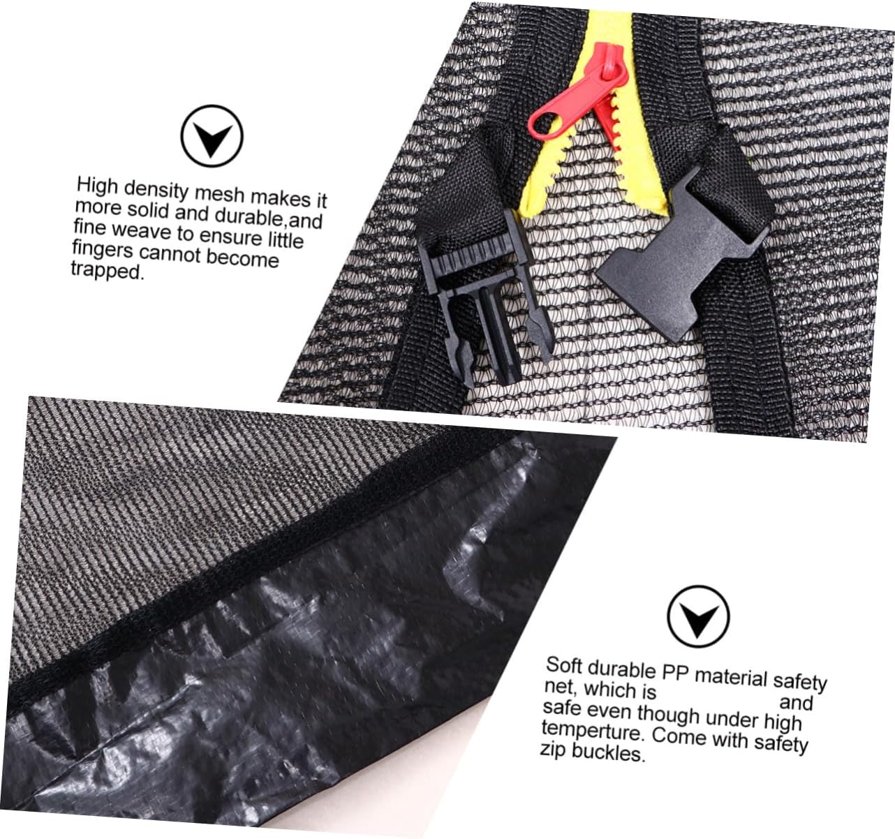 Trampoline Protection Net Uv Resistant Pp Material Safety Net Straight Poles for Boys and Girls Adults