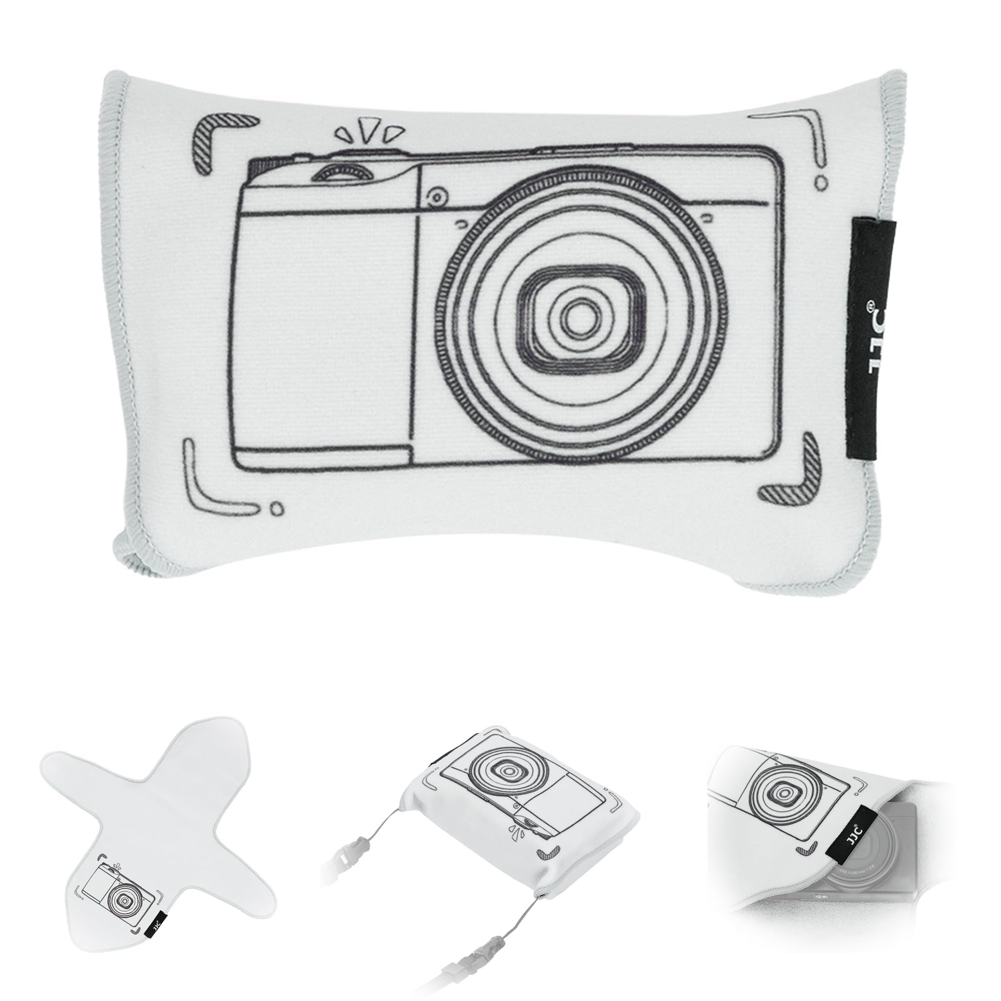 JJC Protective Wrap, Anti-Scratches and Self-Adhesive Camera Wrap for Ricoh GR IV GR4 GR III GR3 HDF GR IIIx GR3x HDF Sony RX100VII RX100VI RX100V Canon G7X Mark III, Camera Drawing Pattern