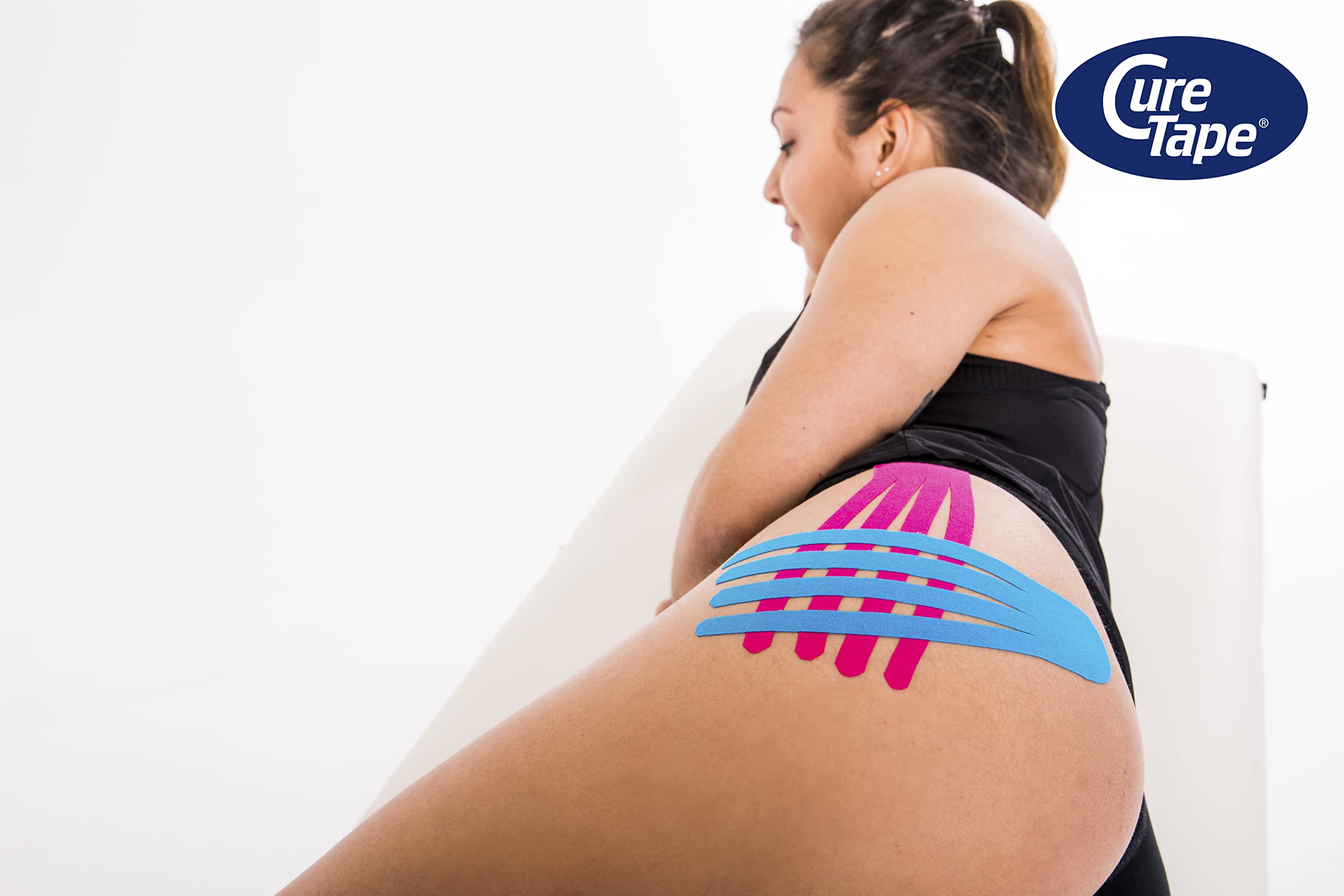 CureTape® Kinesiologie Tape (5 cm x 31,5 m) | Wasserfest und latexfreies Kinesiotapes | Kinesiotape mit TÜV-Zertifikat | Sporttape für den Profi | Physio Tape für Verletzungen & Beschwerden | Gelb
