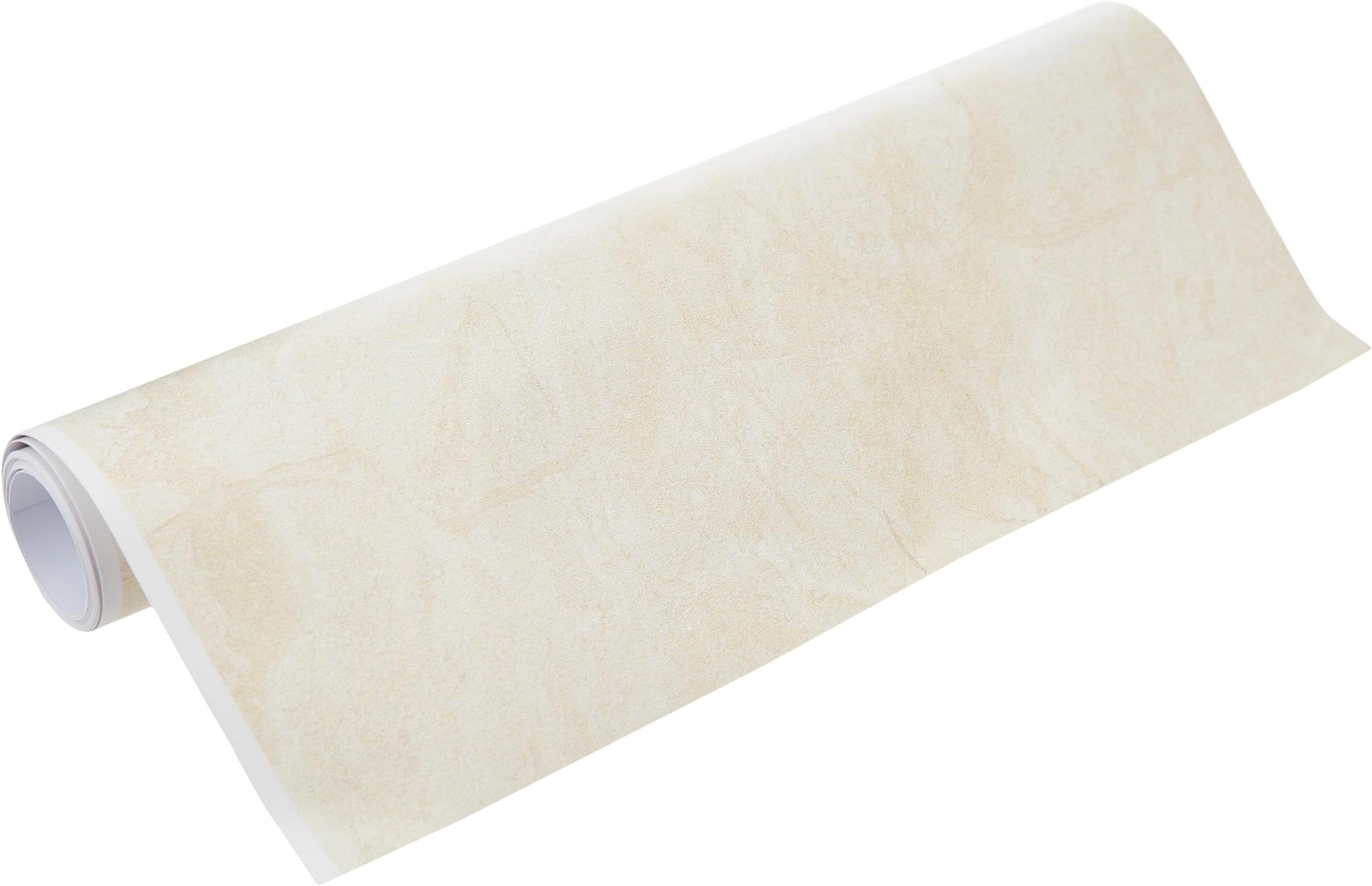 CCT Beige Marble Self-Adhesive Wallpaper ,Contact Paper, Oilproof Waterproof Wallpaper for Kitchen Bathroom Peel and Stick Countertop Contact Paper PVC(Beige, 11.8 in×78.7 in)