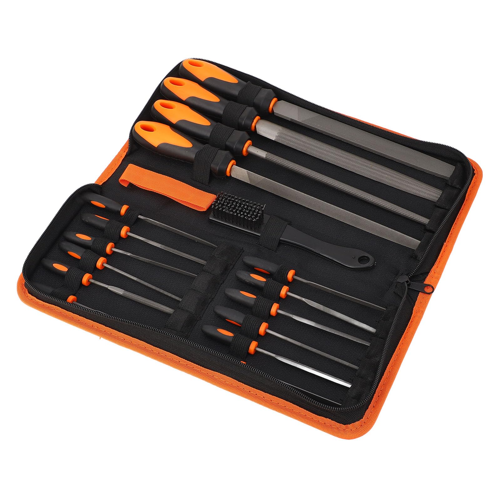 Juego de Limas de Metal Profesionales 18 Piezas Acero T12 para Proyectos Madera, Práctico para Carpinteros y Entusiastas, Estuche Almacenamiento Portátil Incluido