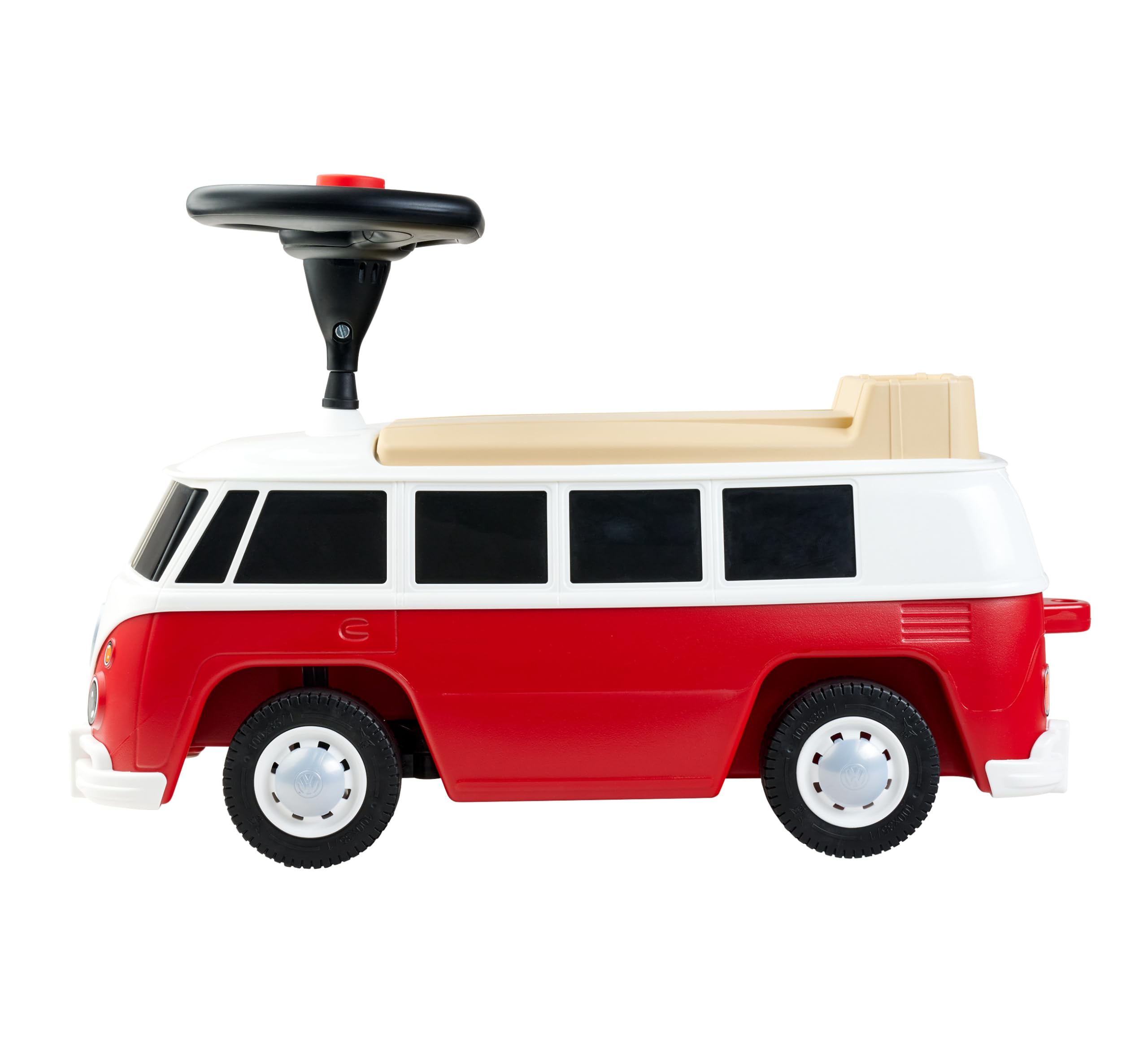 BIG, Correpasillos Bobby Car Baby VW T1, Vehículo para Niños con Neumáticos Silenciosos, Claxon y Enganche para Remolque, A Partir de 18 Meses (hasta 50 kg)