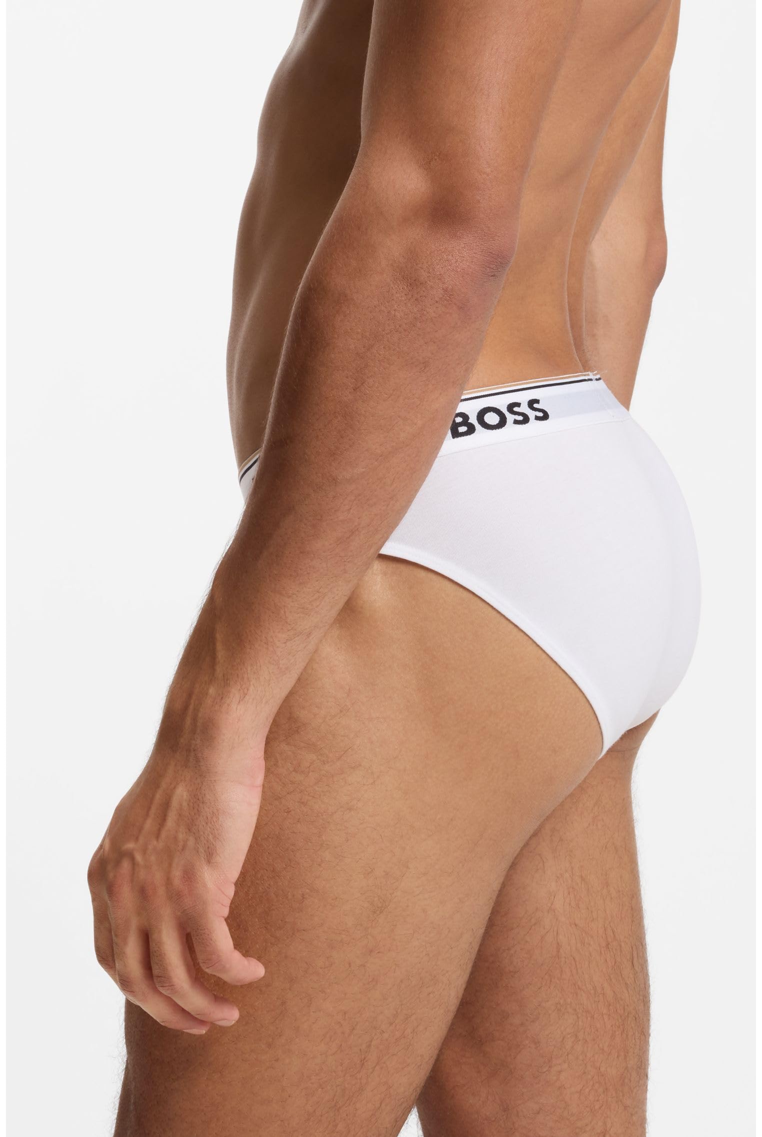Boss Mężczyźni Power Brief Slipy, White 100, M