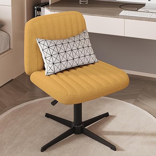 Silla cruzada sin brazos, cómoda silla de oficina, silla de escritorio, silla de computadora, silla de tocador para dormitorio, sala de maquillaje,