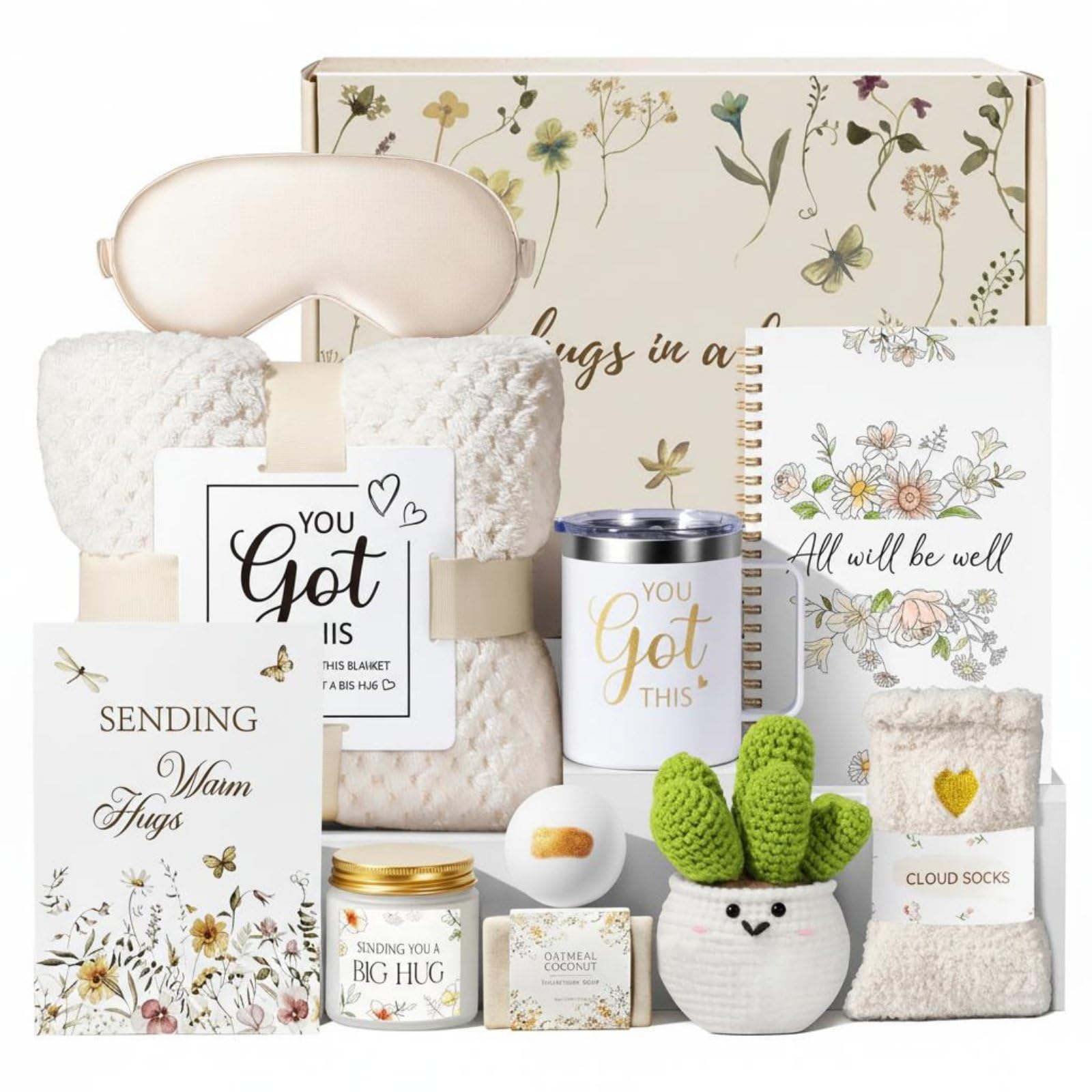 Premium Quality Women's Care Gift Set Soothing Aroma Women's Spa Gift Basket Pampering Care Package for Moms, Graduation, 5-3 | Mixed Items | Bath & Body-image-41