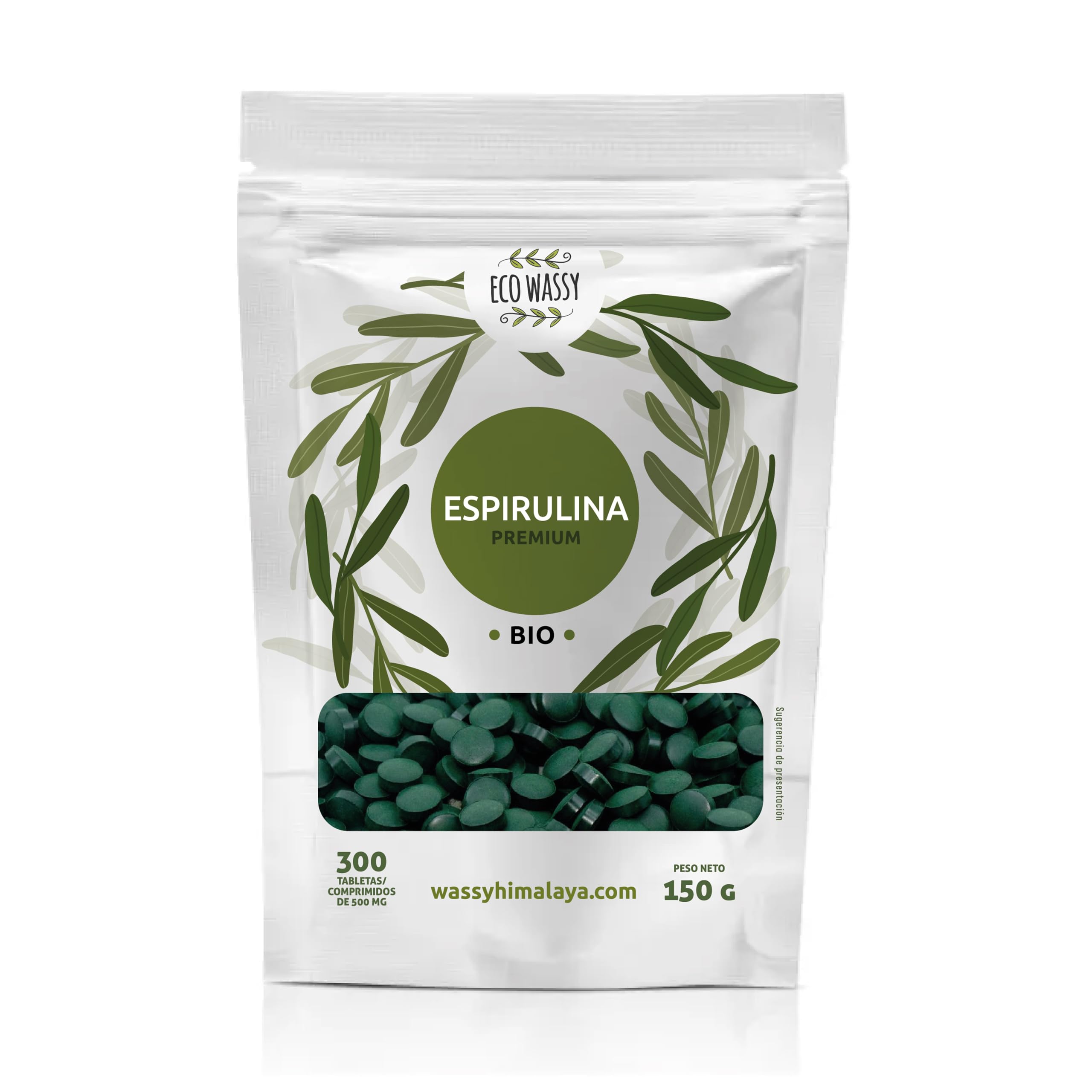 Spirulina Organica 300 Compresse. Dose Massima 3000 mg. 100% Alga Spirulina di Massima Purezza. Antiossidante, Naturale e Senza Additivi | Detox/Saziante/Vegano. Super Alimento in Pillola