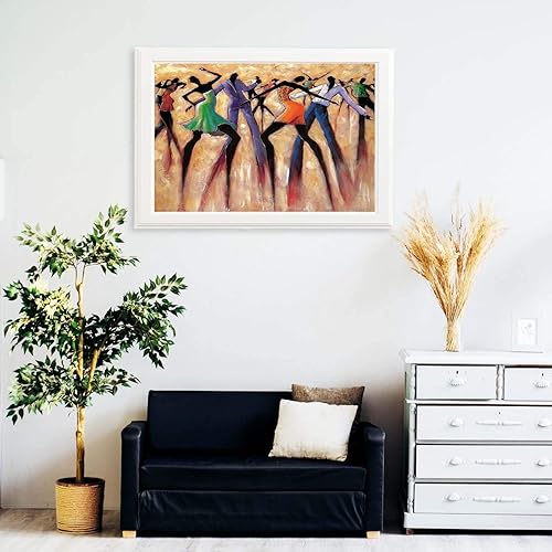 Miniatura 4 de Rompecabezas de madera de 1000 piezas para adultos, rompecabezas afroamericanos para hombres y mujeres, rompecabezas de baile artístico, para niños,