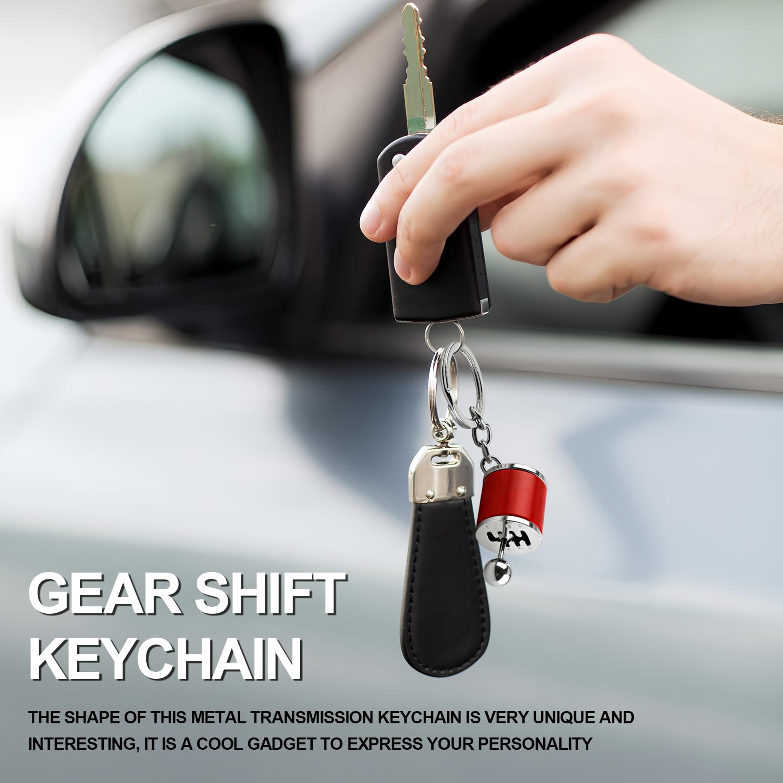 HIAHXC Gearbox Keychain,6-Speed Manual Transmission Gearbox Key Chain,Creative Gear Shifter Keychain,Stick Shift Keyring Car Fidget,Stress-Relieving Gear Shift Fidget Toy,Car Accessories — view 7