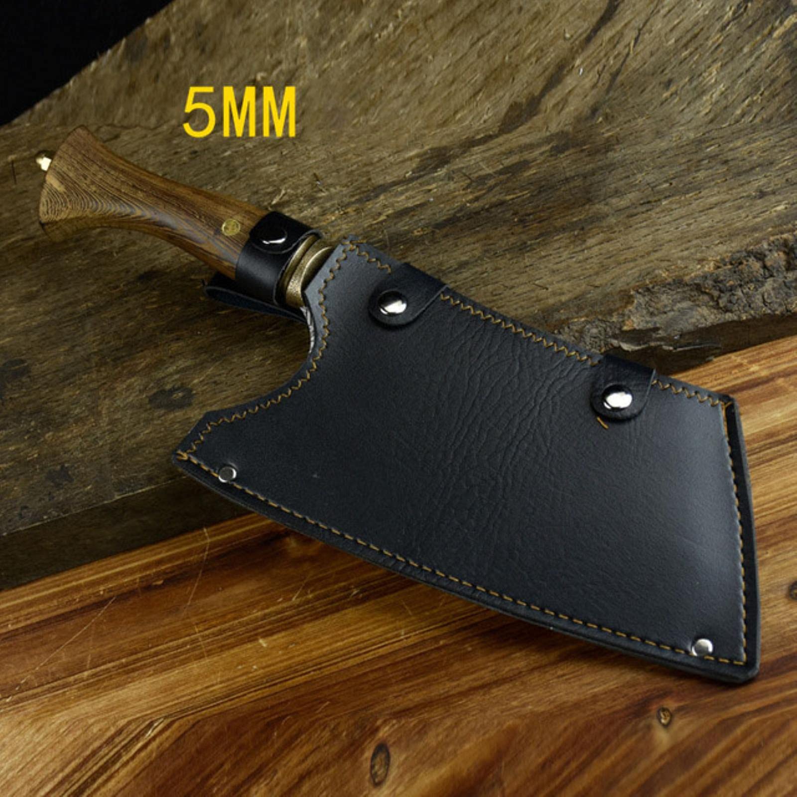 Guang Couteau de Cuisine Professionnel 7CR17MOV en Acier forgé à la Main Ultra Tranchant de 9 Pouces pour Couper Les os et la Viande