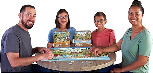 Miniatura 8 de Cra-Z-Art - RoseArt - País de origen- The Americana - Rompecabezas de 1000 piezas