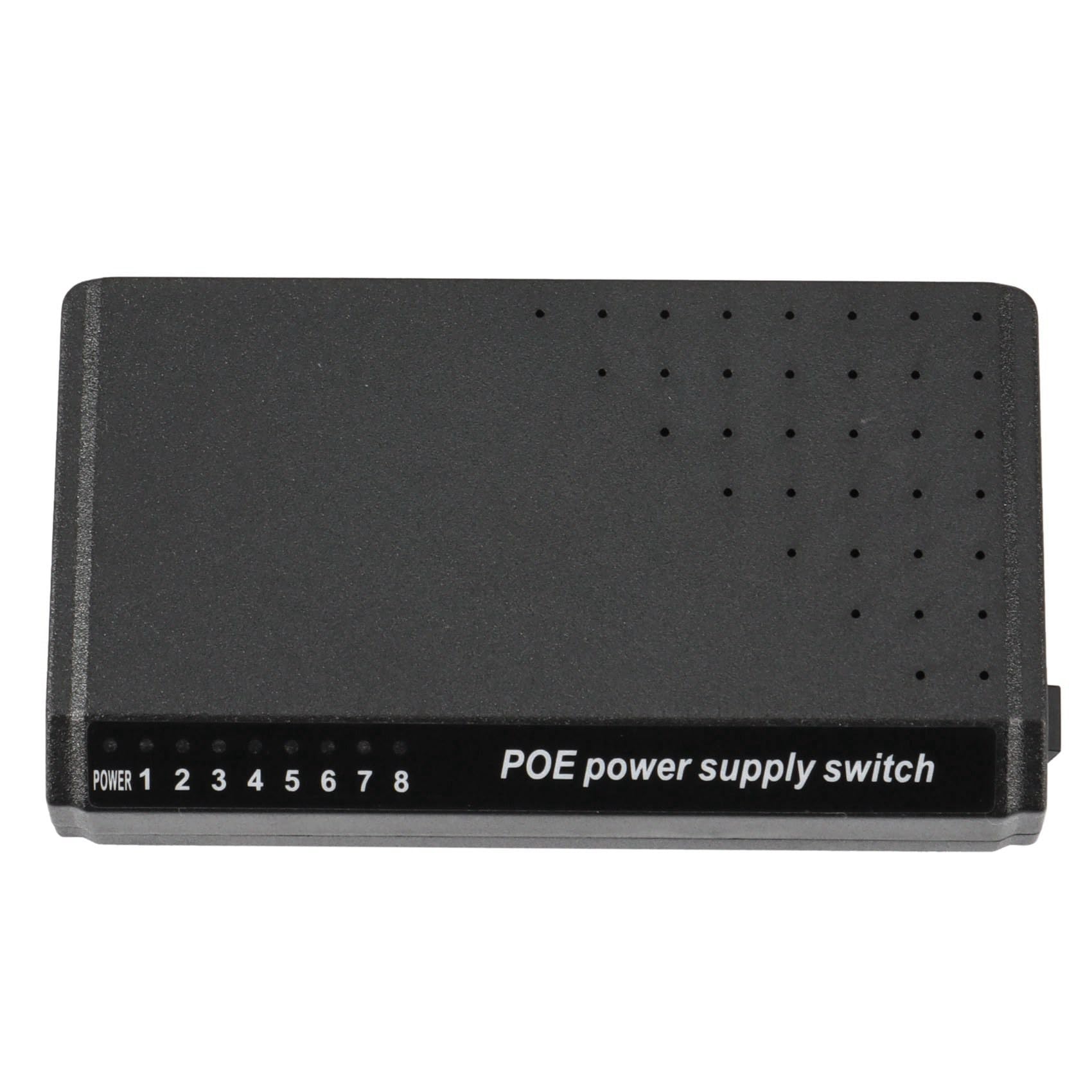 ISTOVO 6X 8 Porte 6 + 2 Poe Switch Injector Power al RJ45 Ethernet Adattatore di Alimentazione Famiglia di Rete 10 / 100M per Telecamere