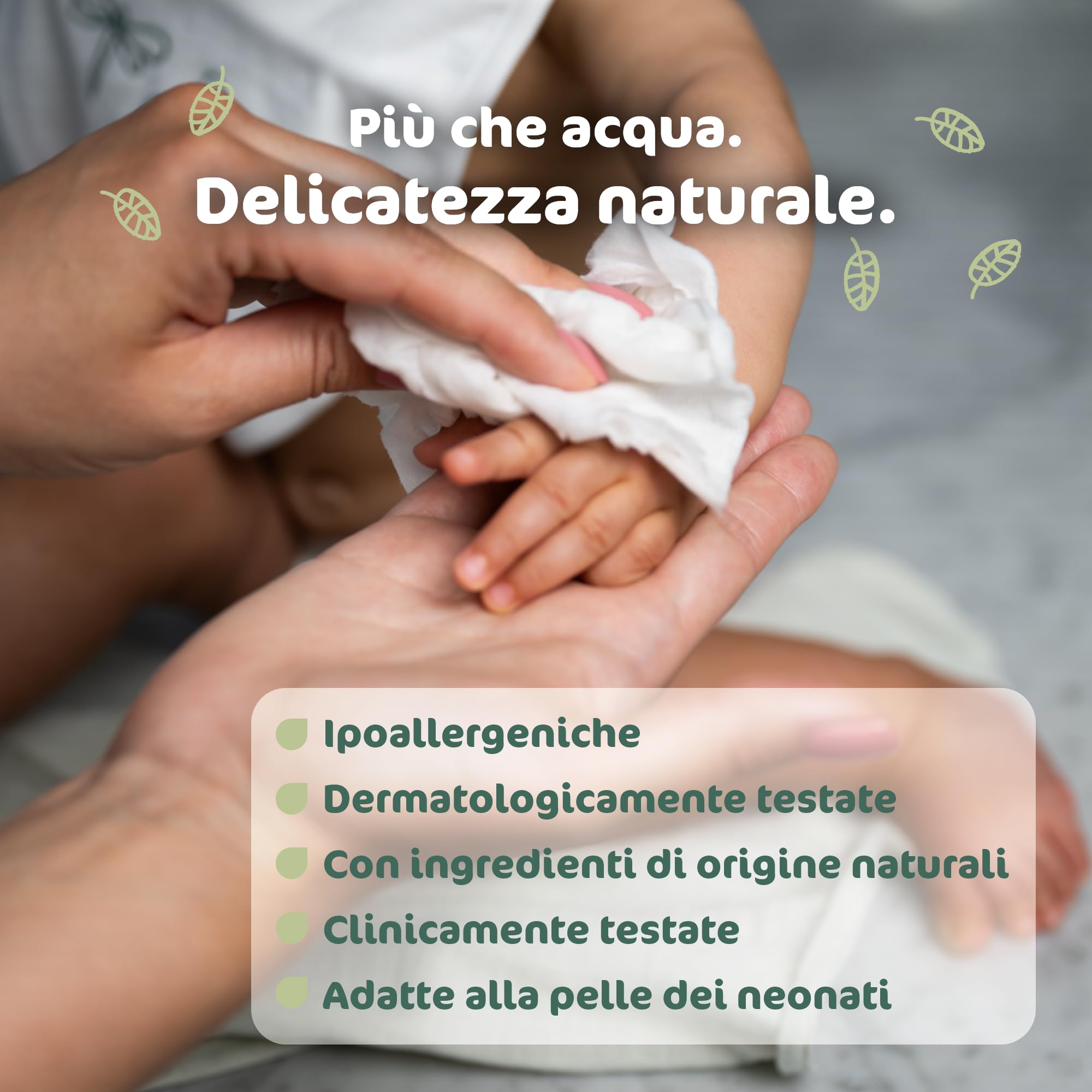 Naty Salviettine per Neonati e Bambini Gettabili nel WC 98% Acqua Ipoallergeniche Naturali 672 pezzi