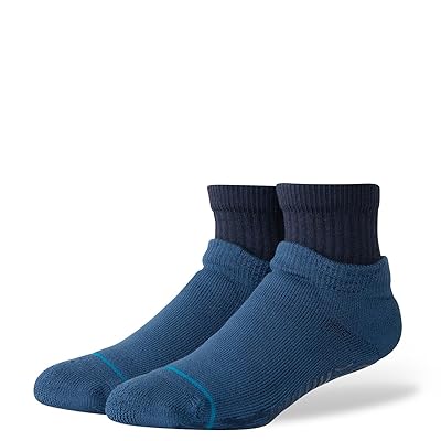 Stance Icon Slipper Sock Crew Cut Socks Shoes Navy