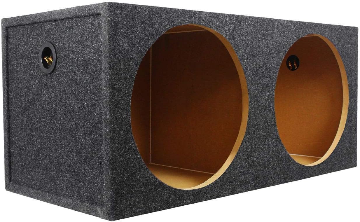 Rockville RD15 Dual 15" 2.1 cu.ft. Sealed Car Subwoofer Enclosure Box, 3/4" MDF, Made in USA, Precision Build, Deep High-Power Bass for Car Audio
