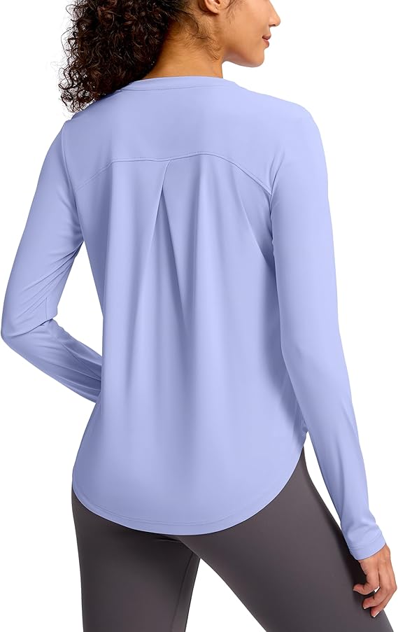 Soothfeel Women&#39;s UPF 50+ Sun Shirts Long Sleeve SPF UV Protection Rash Guard Lightweight Quick Dry Hiking Workout Tops