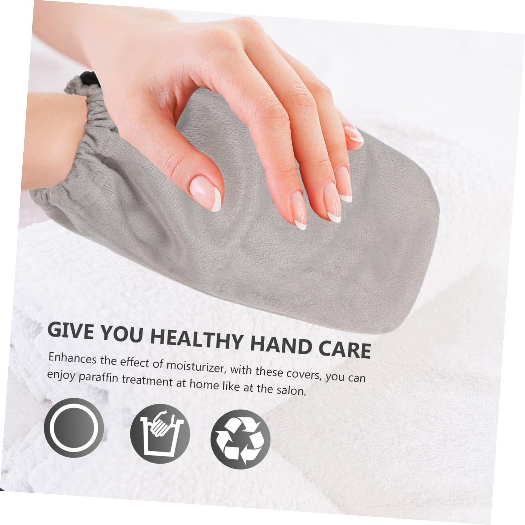 VALICLUD 1Pair Moisturizing Hand Therapy Gloves for Paraffin Wax Treatment for Hand Spa and Beauty Care Gentle Warmth and Hydration