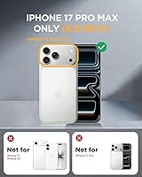 Vista 363 de Miracase Funda magnética para iPhone 14 de 6.1 pulgadas, protector de pantalla de vidrio templado integrado + protector de lente, compatible