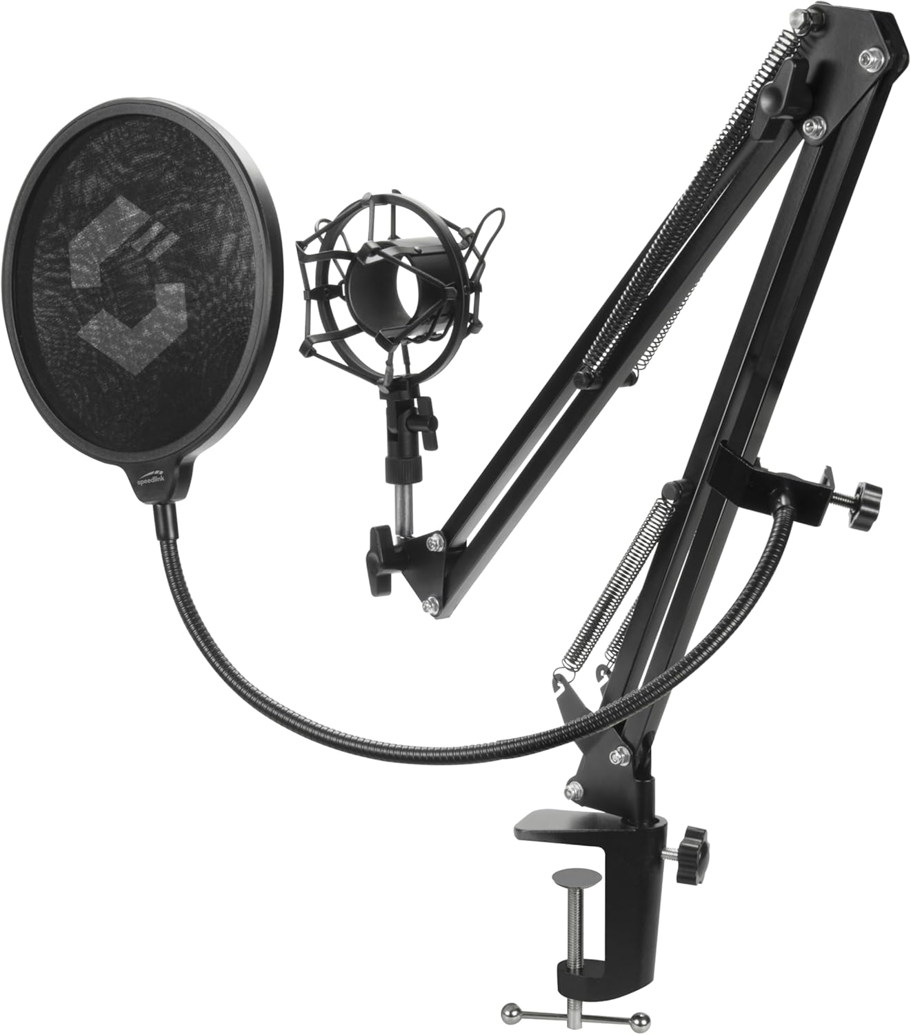 Speedlink VOLITY Streaming Accessory Set- Adjustable Swivel-Mount Microphone arm, Black