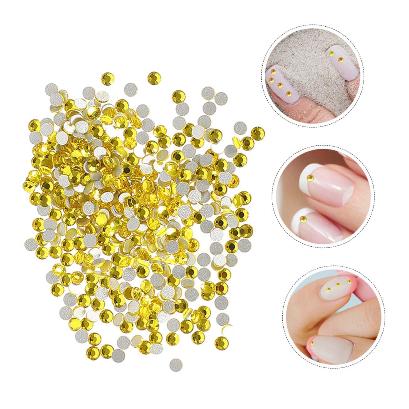 VILLCASE 14400pezzi Strass Unghie Gemme Piatte Per Nail Art Decorazioni Per Unghie Acryliche Sicure e Durevoli Effetto Dazzling Per Manicure Professionale e Fai Te