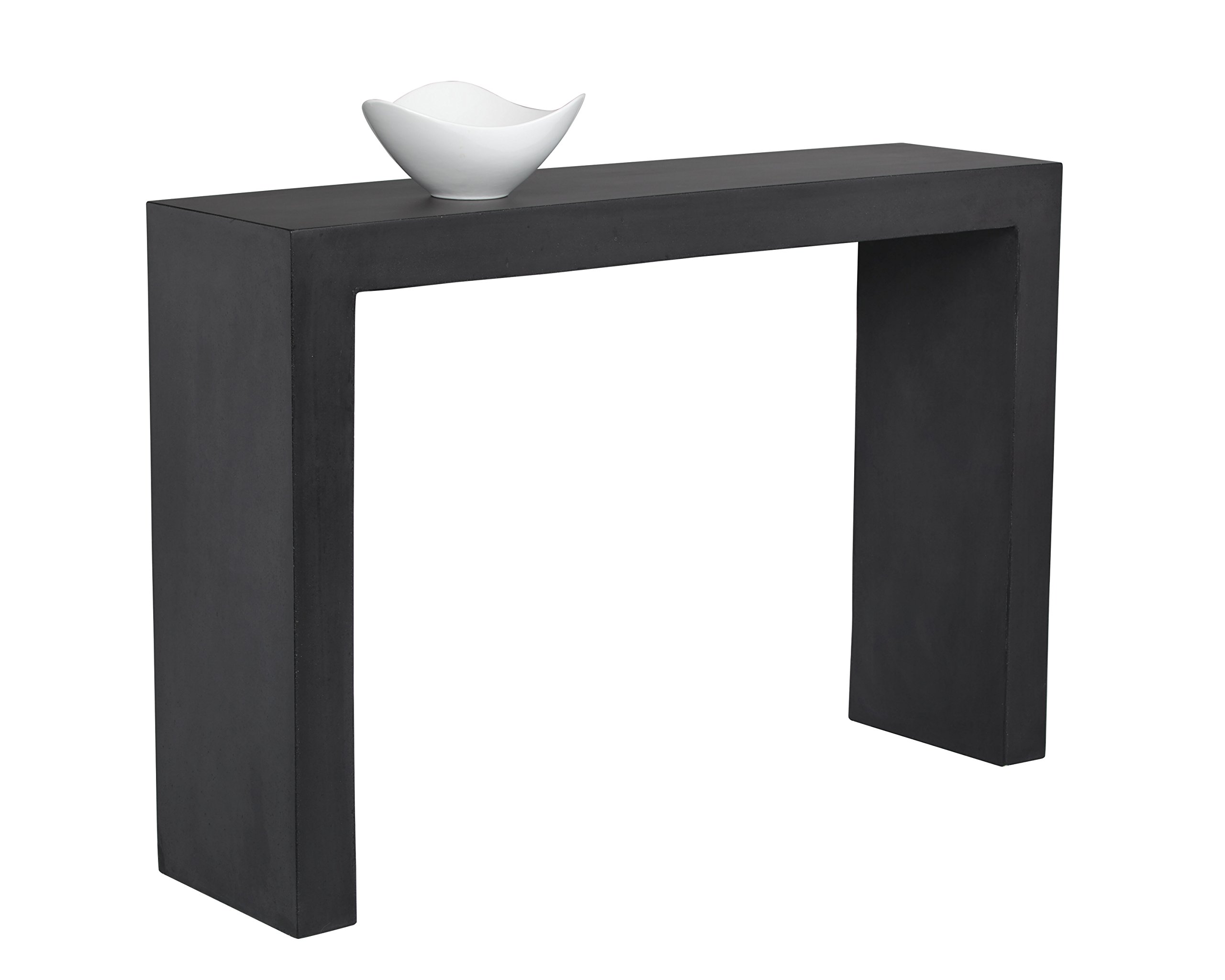 Sunpan Modern 100919 Axle Console Table, Black