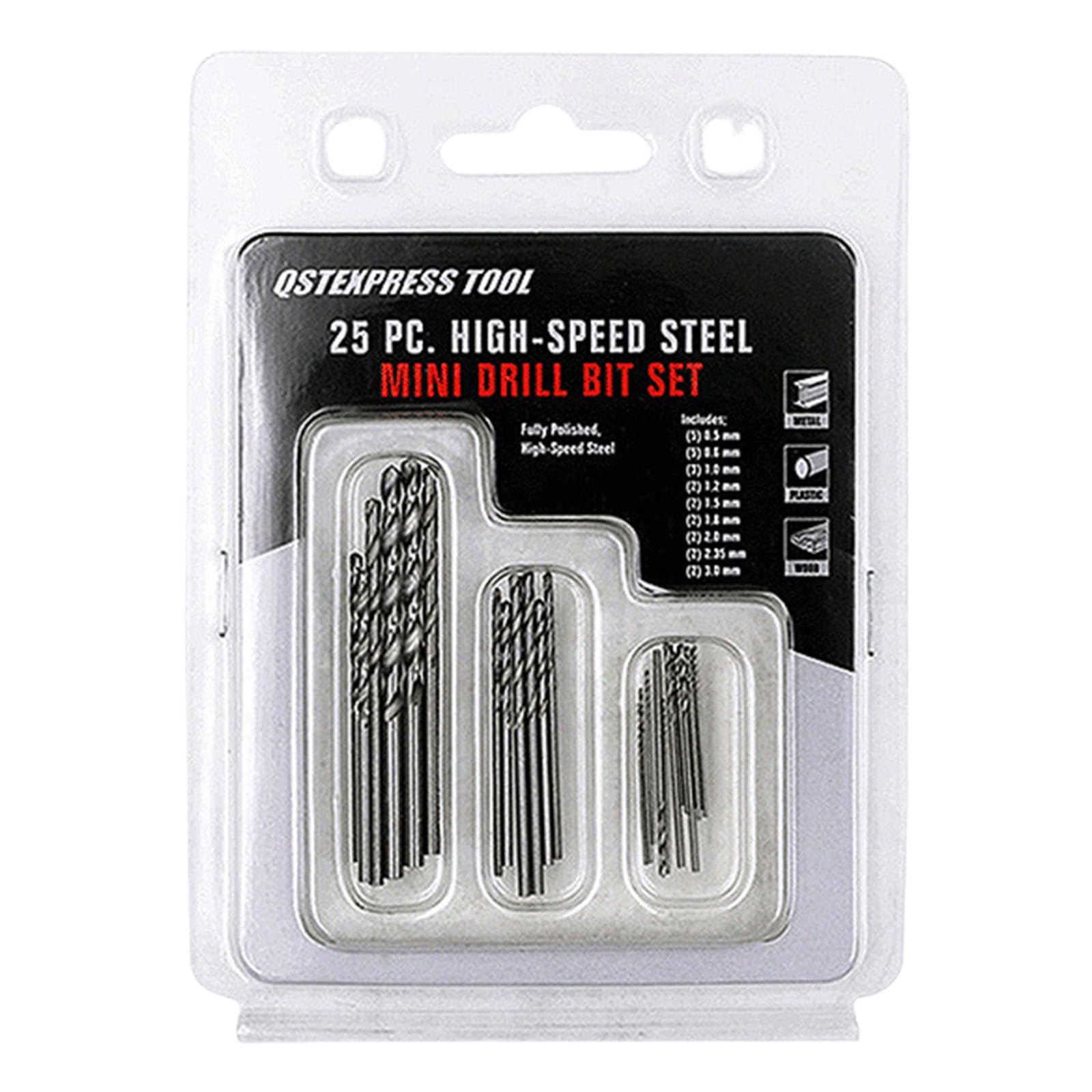 20 / 25Pcs Miniature Twist Drill Bits for Detailed Craft Projects and Watch Repair Woodworking Tools in Compact Case Electronics Drill Bits