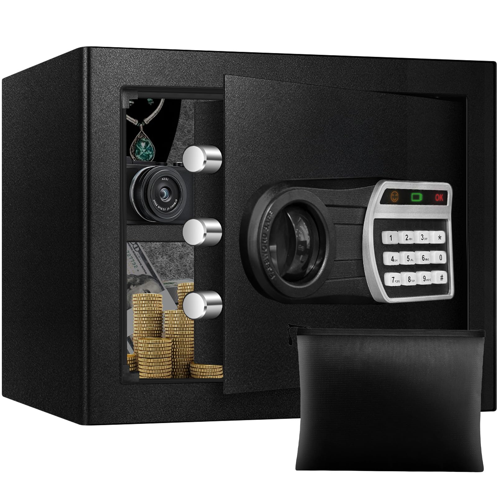 Snapklik.com : 0.72 Cuft Safe Box, Home Safes