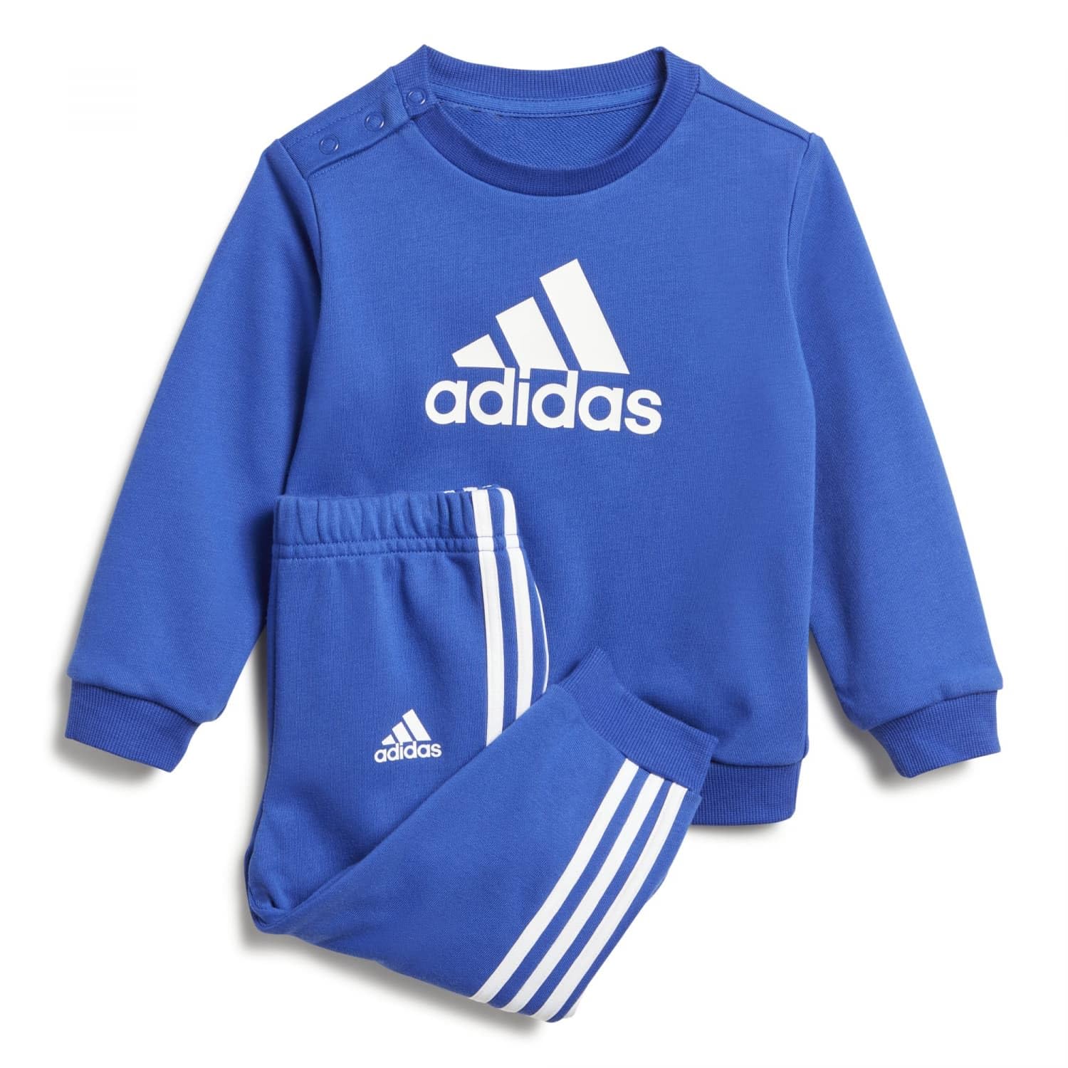 adidas Badge Of Sport French Terry Jogger, Chándal Unisex bebé, semi lucid blue/white, 2-3 Years