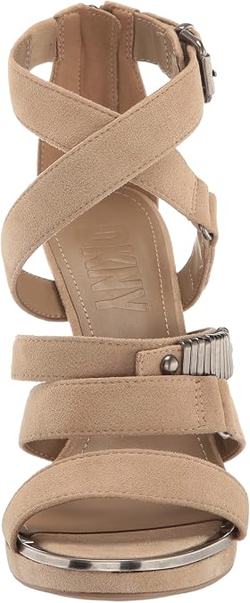 DKNY Women's Deb Strappy Dress Heel with Detailed Buckles