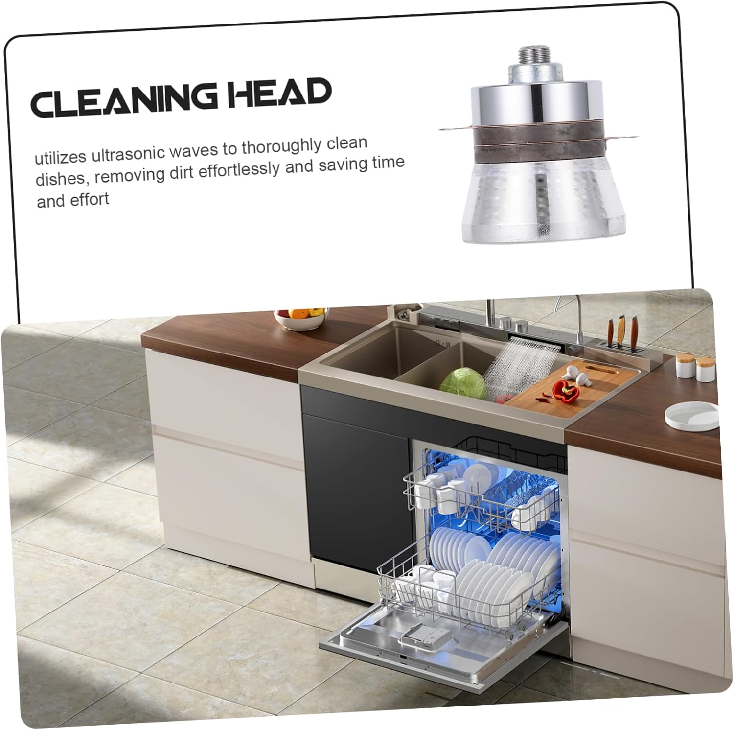 Alipis 60w Advanced Ultrasonic Parts Cleaner Dishwasher Cleaning Machine for Home Restaurant