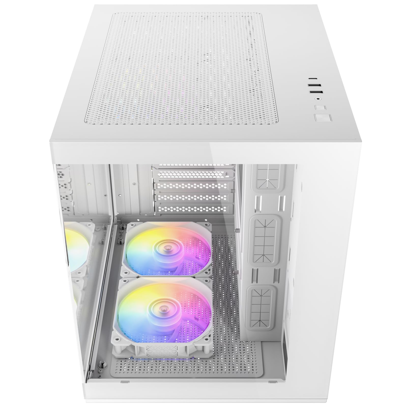 ANTEC CX60M ARGB - Custodia per PC Mini Tower Micro-ATX, colore: Bianco
