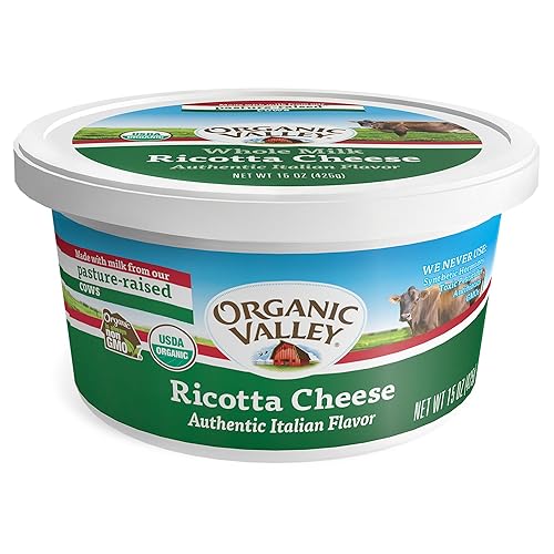 Organic Valley - Queso ricotta orgánico de leche entera