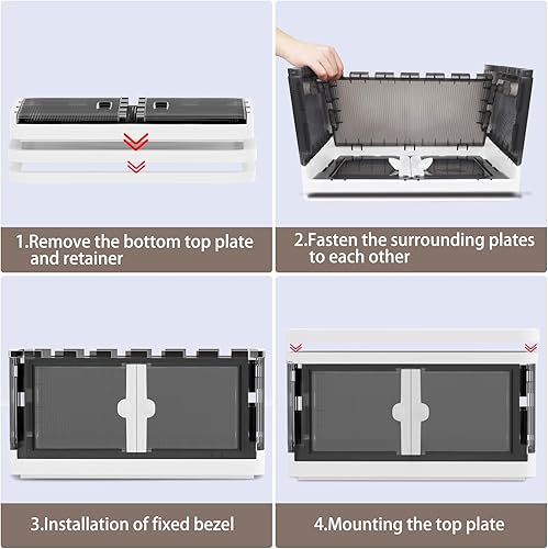 Miniatura 5 de SAglorb Paquete de 6 contenedores de almacenamiento de 19 galones con tapas, organización de contenedores de almacenamiento, contenedores de