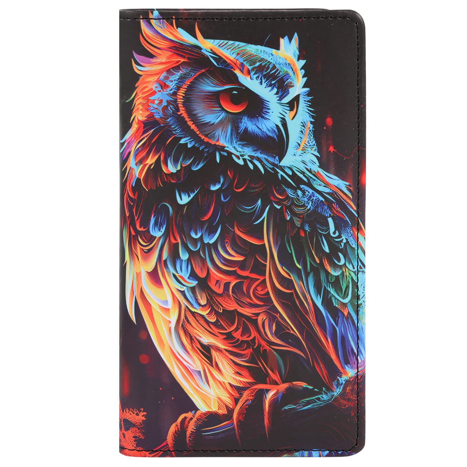 Sanlykate Checkbook Cover for Duplicate Checks, Men & Women, RFID Blocking PU Leather Standard Register Check Book Case for Personal Top & Side Tear