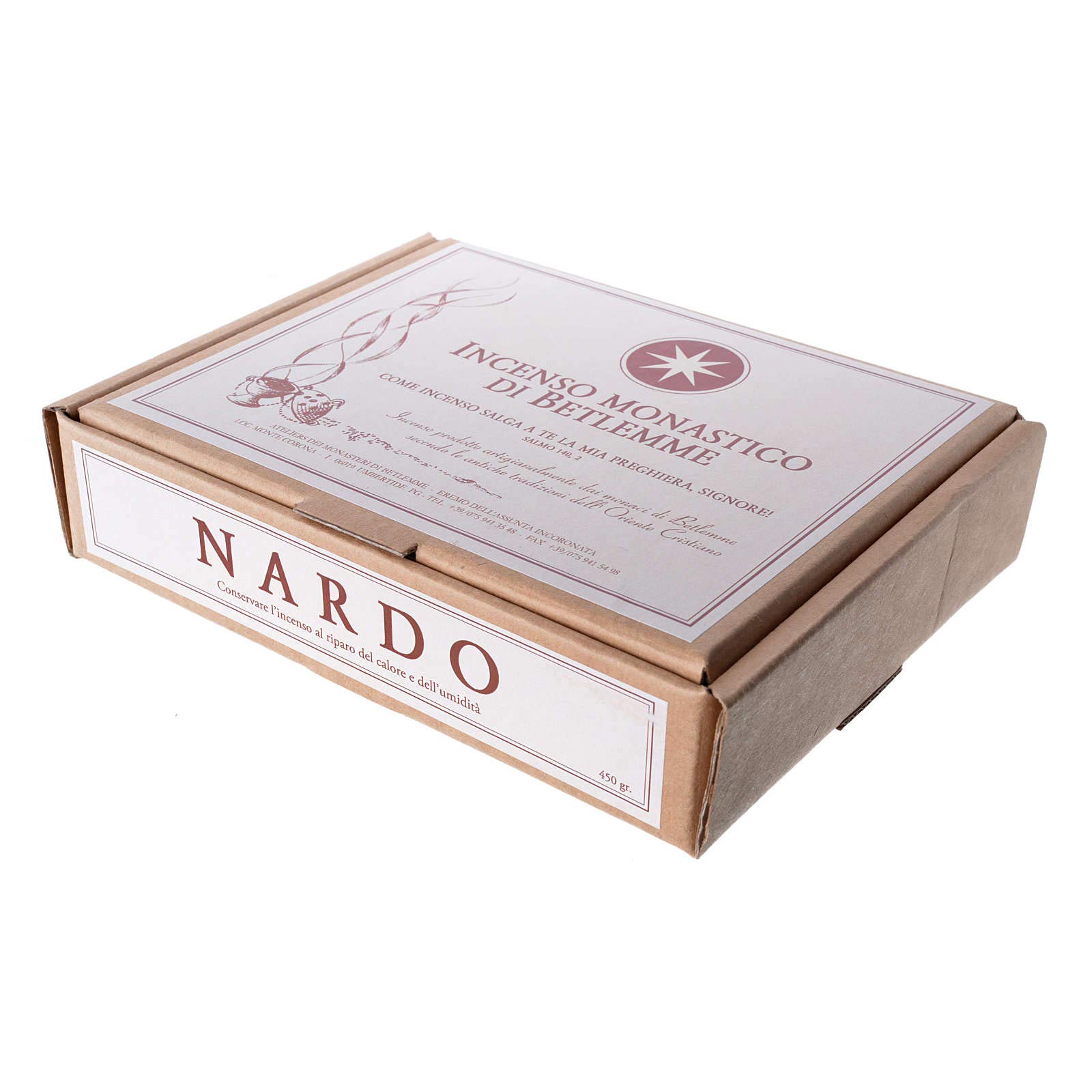 Incenso nardo 450 gr Monaci di Betlemme
