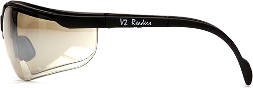 Miniatura 4 de Pyramex Venture II Bifocal Readers Safety Glasses Protective Eyewear, 2.5 Diopters, Amber