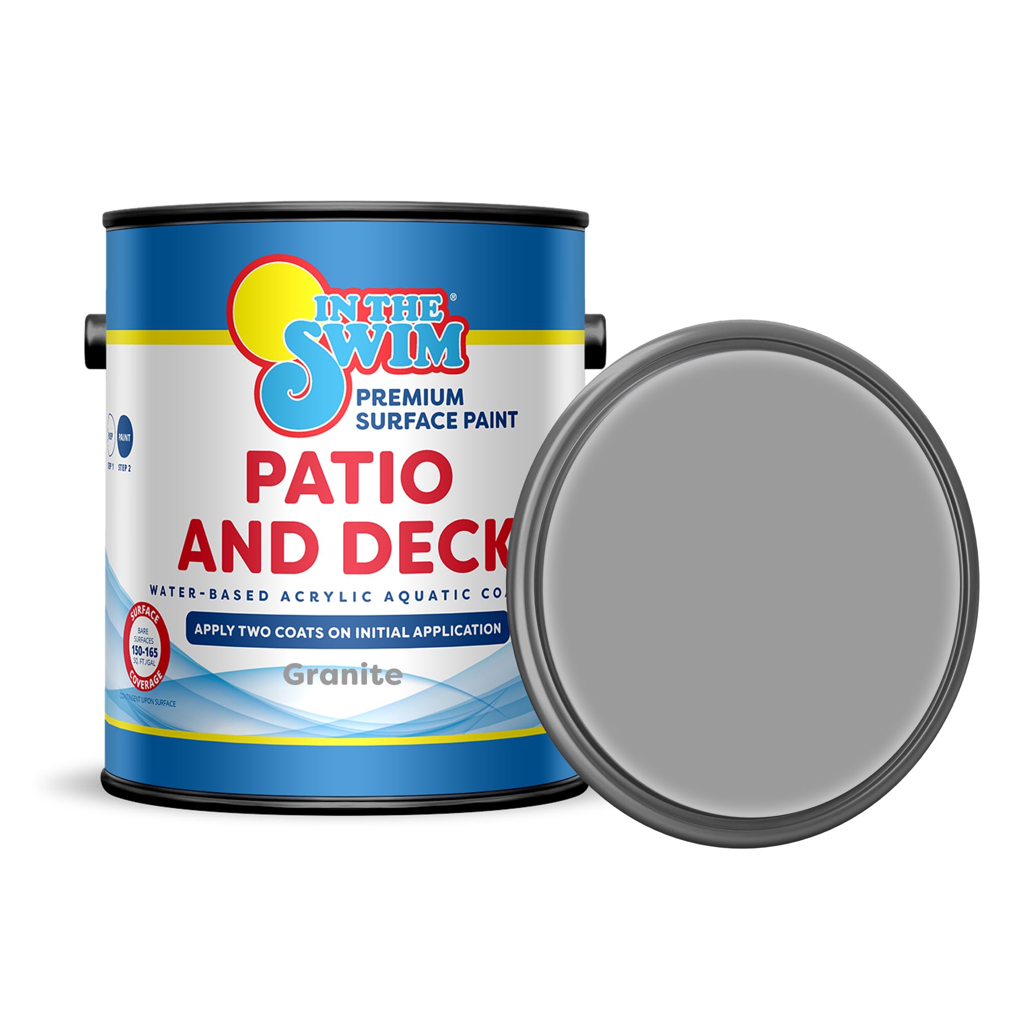 Sponsored Ad - In The Swim Patio and Deck Paint - Granite -Water Based Acrylic Coating - For Sprayed, Patterned, or Bare Concrete Surfaces -1 Gallon